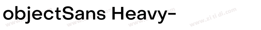 objectSans Heavy字体转换